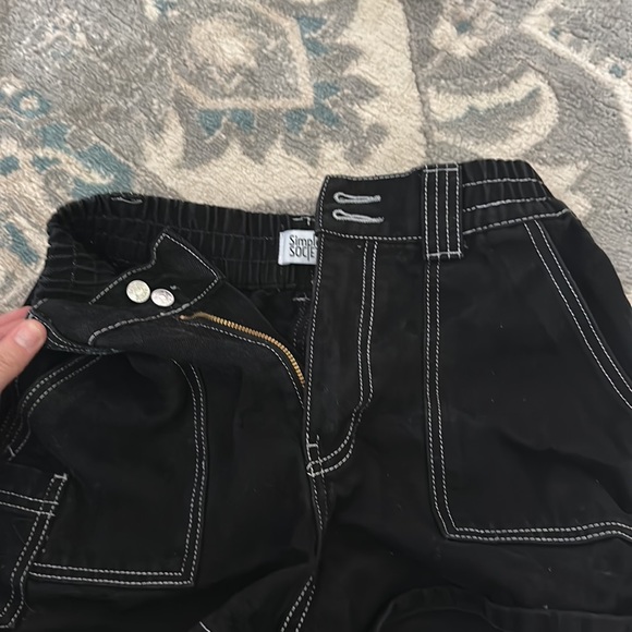 black and white shorts - Picture 3 of 3